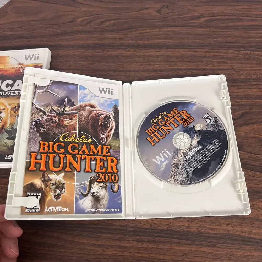 Wii Cabela's Lot 2 Video Games African Adventures Big Game Hunter 2010 Hunting